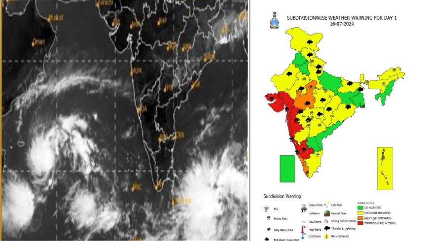 தென்மேற்கு பருவமழை தீவிரம்..கர்நாடகாவிற்கு ரெட் அலர்ட்.. கேரளாவிற்கு ஆரஞ்ச் அலர்ட்