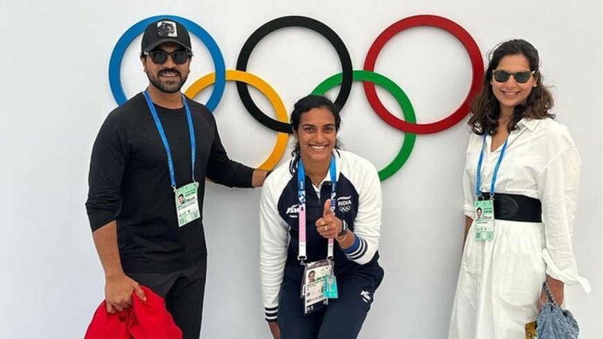 Paris Olympics: ராம் சரண் குடும்பத்தினருடன் பி.வி.சிந்து சந்திப்பு... வைரலாகும் புகைப்படங்கள்