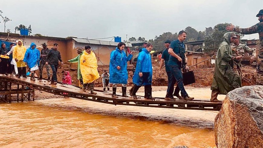 Wayanad Landslide : வயநாட்டுக்கு ஓடோடிச் சென்ற ராகுல் காந்தி-பிரியங்கா.. பாதிக்கப்பட்ட மக்களை சந்தித்து உருக்கம்!