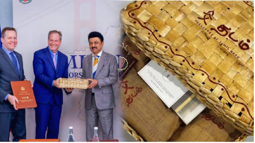 CM Stalin Gifts : அமெரிக்கா முதலீட்டாளர்களுக்கு  மு.க.ஸ்டாலின் பரிசளித்த 'தடம்' பெட்டகம் - என்னென்ன பொருட்கள்?