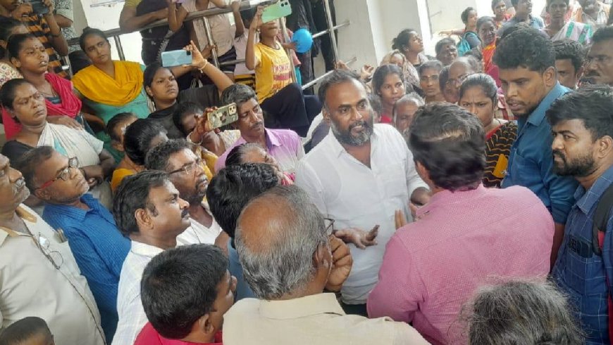 Kannappar Thidal House Issue : சேகர்பாபு போலி வாக்குறுதி கொடுத்தாரா? கண்ணப்பர் திடல் மக்கள் கொந்தளிப்பு - சிபிஐஎம் கட்சி போராட்டம்