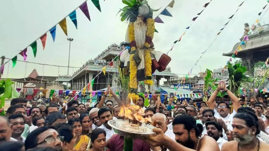 திருவண்ணாமலை தீபத் திருவிழா... சிறப்பாக நடைபெற்ற பந்தக்கால் முகூர்த்தம்!