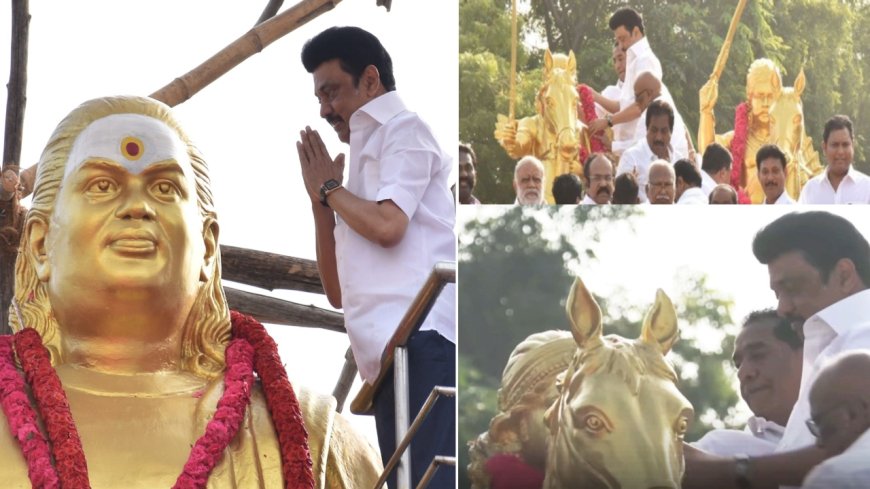 மதுரையில் முதலமைச்சர் மு.க. ஸ்டாலின்... முத்துராமலிங்கத் தேவர், மருது சகோதரர்கள் சிலைக்கு மரியாதை