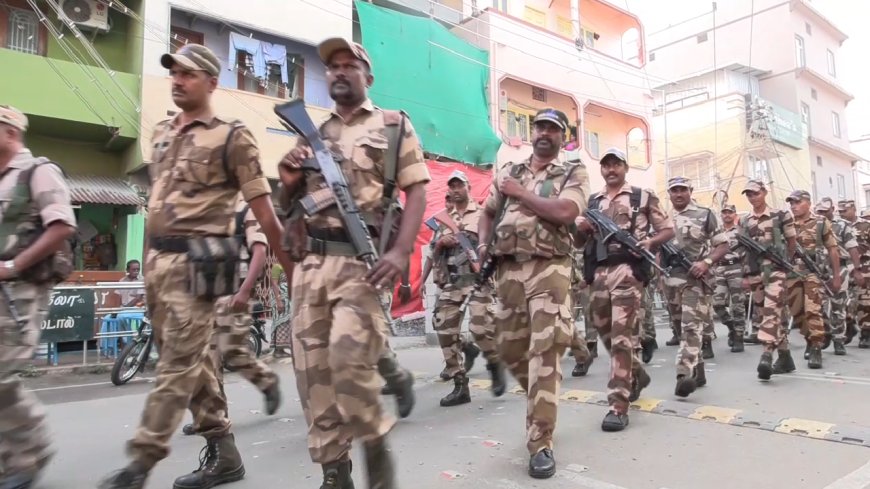 ஈரோடு கிழக்கு தொகுதி இடைத் தேர்தல்..  பாதுகாப்பு பணிக்காக CISF போலீசார் வருகை..!