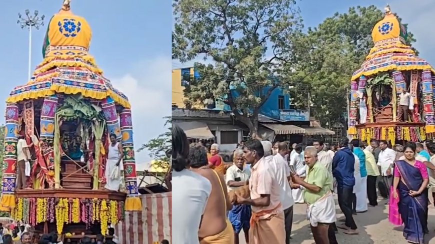 திருப்பரங்குன்றம் சுப்பிரமணிய சுவாமி கோயில் தேரோட்டம்.. பக்தர்கள் சாமி தரிசனம்